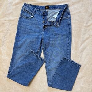 Lee Button Fly Women's Indigo Denim Jeans
